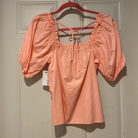 Nine West Puff Sleeve Blouse Size XS - Picture 2 of 4
